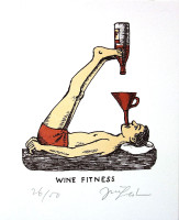 Wine fitness - Jiří Slíva - grafika volný list